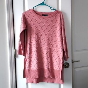 Cable & Gauge long sleeve top sweater Pink s/p